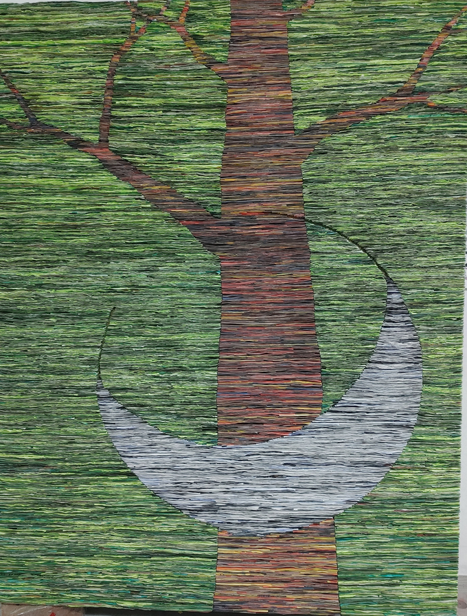  달빛 아래 적적만경 112X 145CM 2023