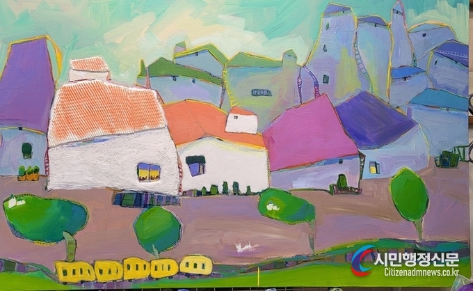 117×73cm / Mixed Media on canvas / The Last Train