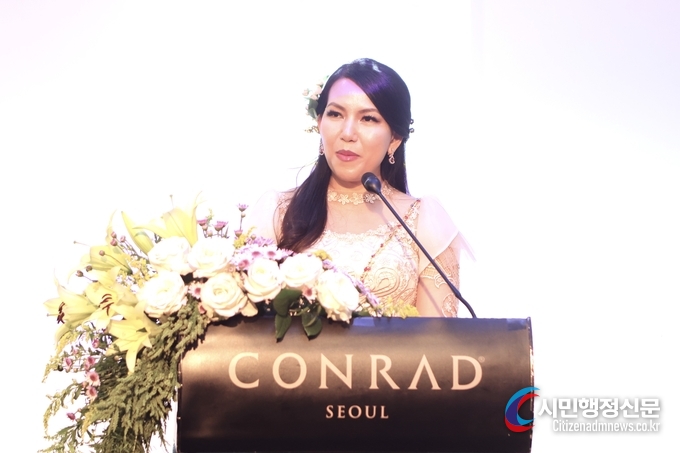  주한 캄보디아 찌릉 보툼랑세이 대사가 인사말을 하고있다.(사진-시민행정신문)