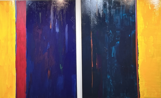 Healing .386x130cm Acrylic on Canvas 2023.