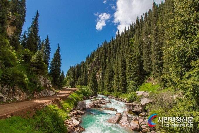 A beautiful scenery in the Kyrgyz Republic