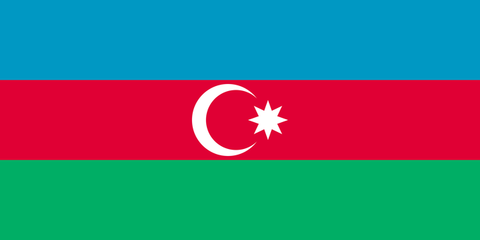 National flag of Azerbaijan