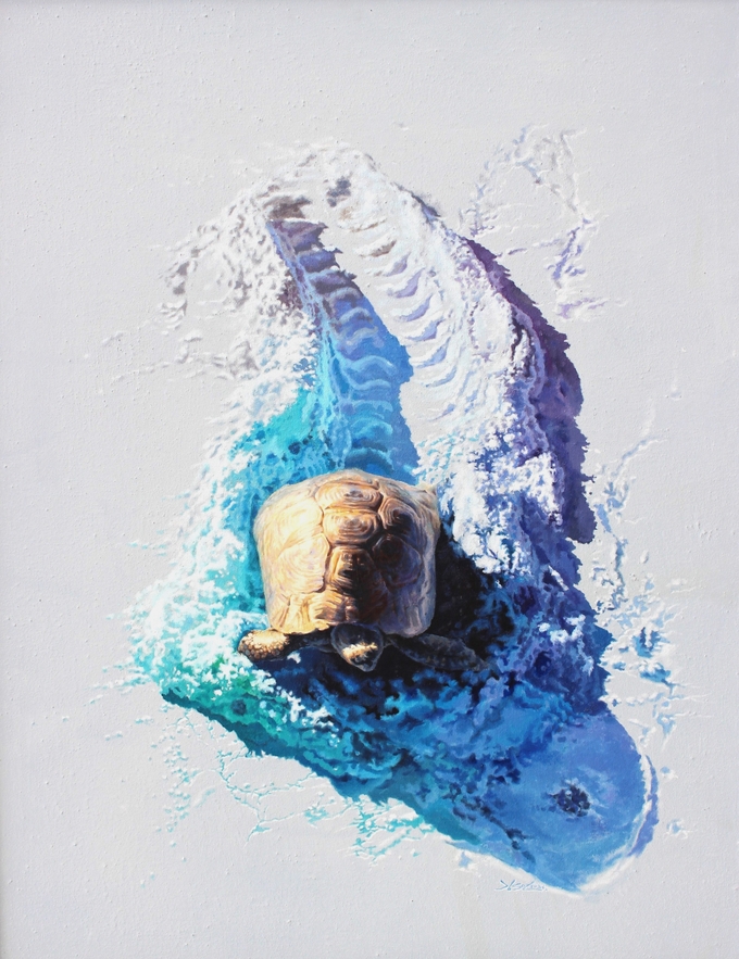 부재의 시각화 Ⅳ / 116.8 x 91.0cm / Oil on mixed media with canvas 2023 