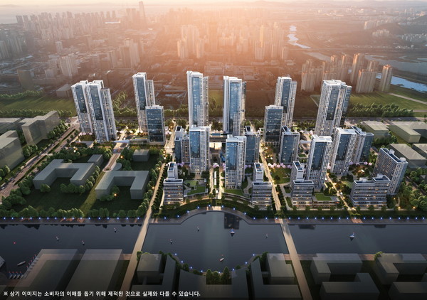  Aerial view of Songdo Xi Scenery Granoble / Captured from GS E&C