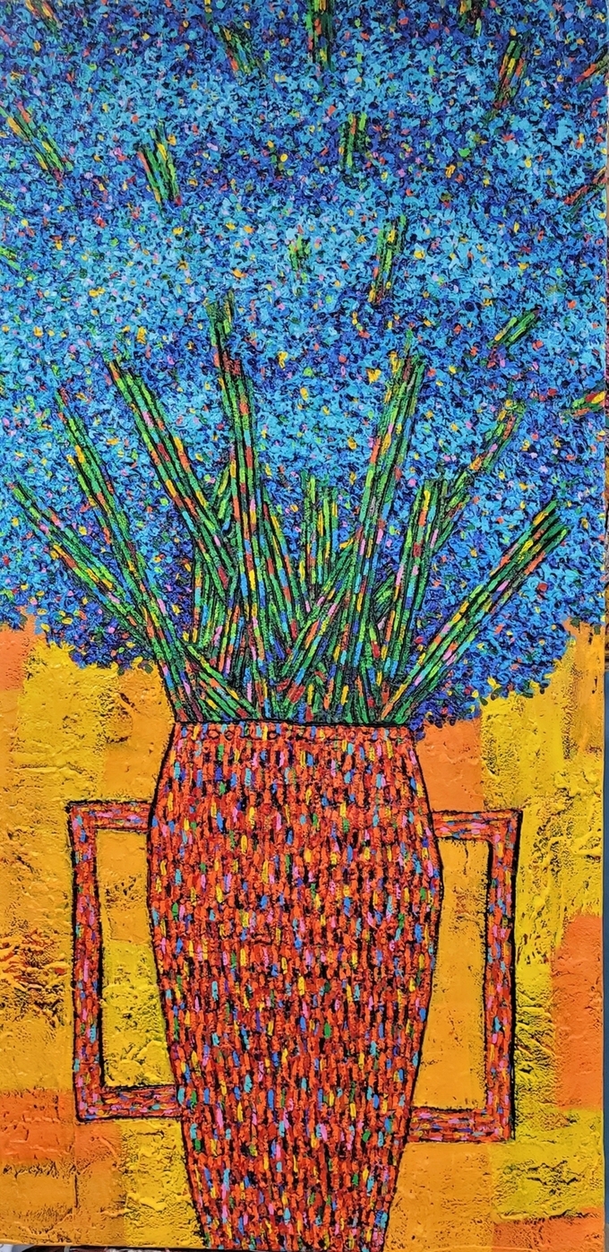 사는이야기-화양연화 80x162.2cm 혼합재료 2024년