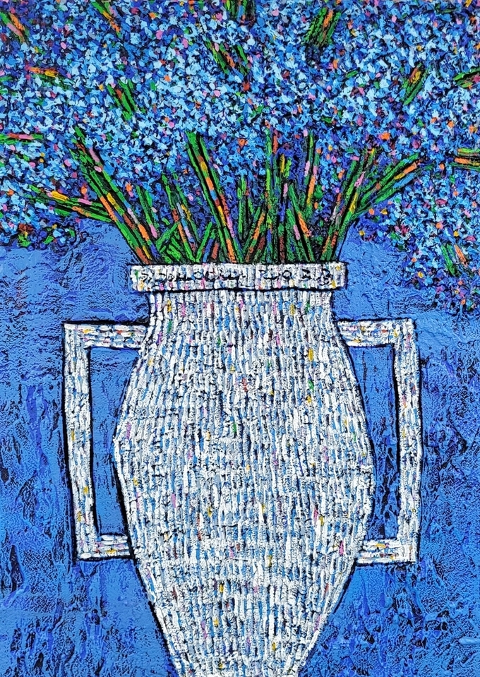 사는이야기-화양연화 61.1x90.9cm 혼합재료 2023년
