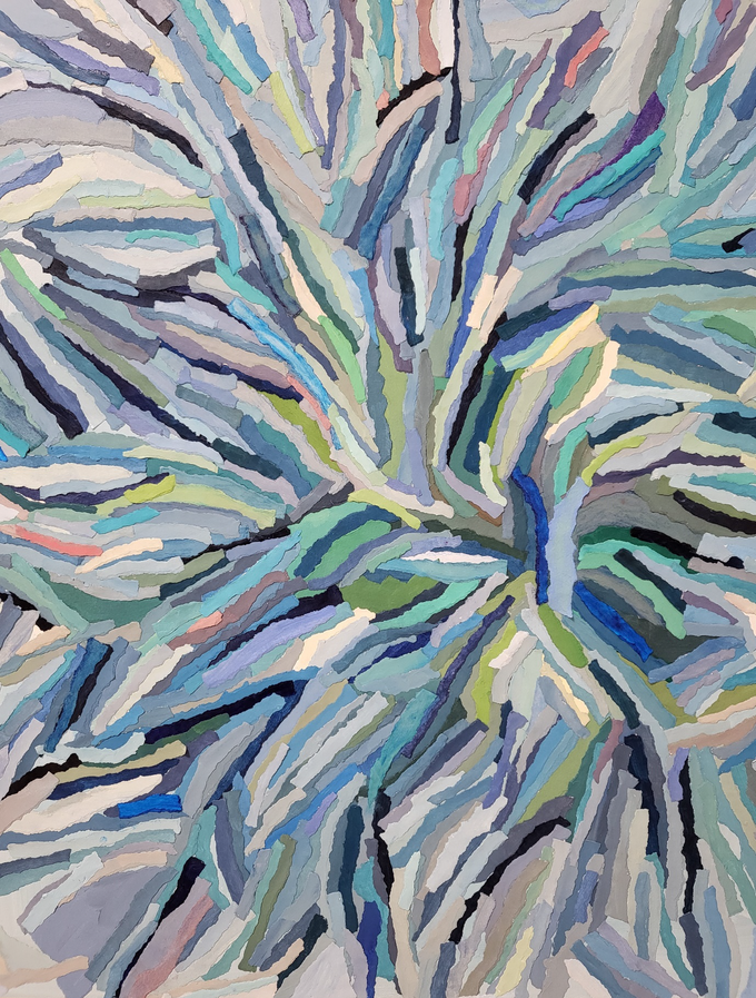 절실한 만남Ⅹ11 Mixed media on canvas 72.7x60.6cm 2023