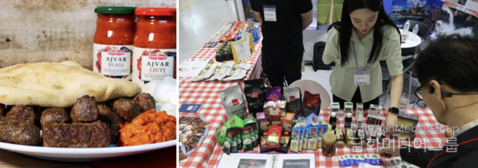한국수입박람회의 크로아티아 부스를 찾은 관람객이 전시된 상품을 살펴보고 있다.(사진_크로아티아관광청/CNTB)