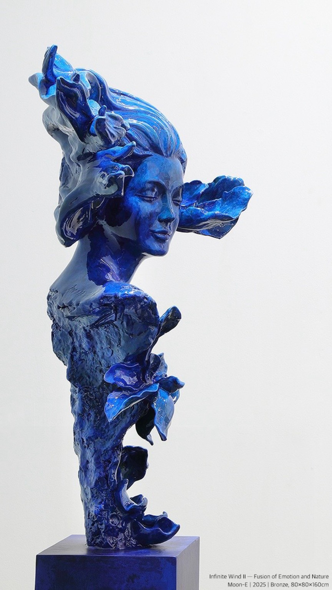 무한의 바람 2-감정과 자연의 융합 80×80×160cm