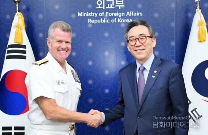 조태열 외교장관, 파파로 美 인도태평양사령관 접견