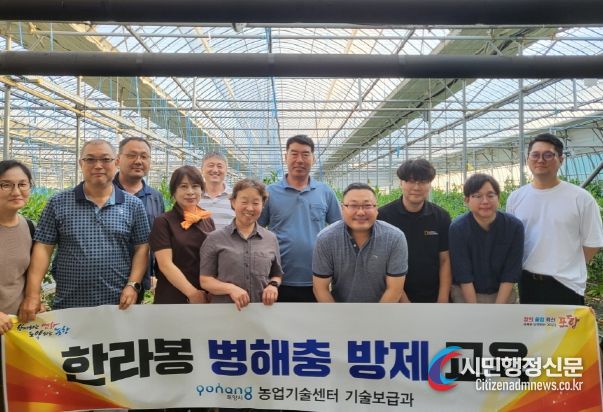 포항시는 지난 9일 흥해읍 일원에서 한라봉 재배 농가를 대상으로 병해충방제 및 재배 기술에 대한 컨설팅을 진행했다.