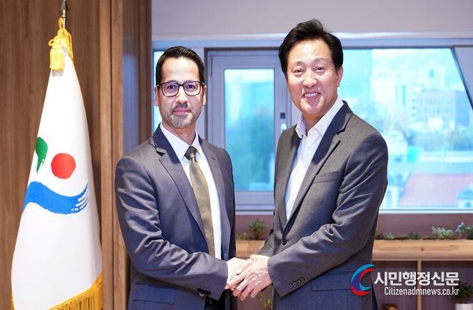 업무협약 체결 후, 오세훈 시장과 아리프 아미리(Arif Amiri) DIFC 총회장은 면담을 진행했다.