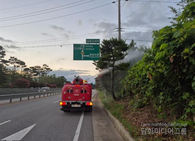 고창군, 흰불나방 등 산림병해충 지상방제 총력 대응