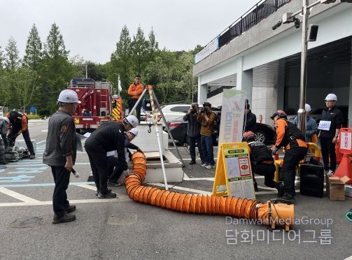 ‘질식재해 막아라’ 부평구, 긴급구조 합동훈련 실시
