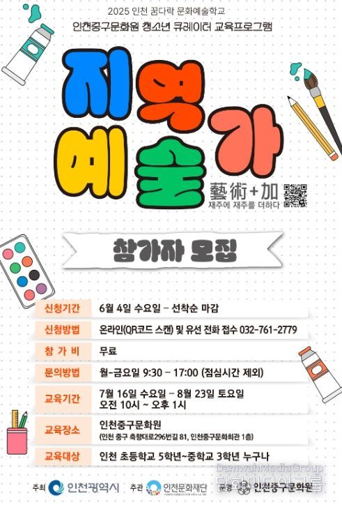 청소년 큐레이터 교육 프로그램 《지역예술가》참여자 모집