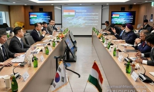하르딥 싱 푸리 장관, 인도 해양 비전 강화를 위해 한국 조선업 관계자와 핵심 협의 진행