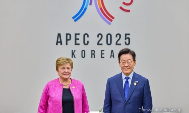 이재명 대통령, IMF 총재 접견