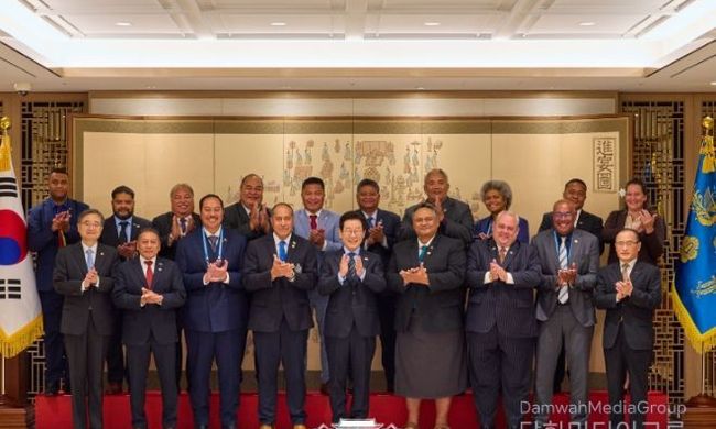 이재명 대통령, 태평양도서국 외교장관 단체 접견