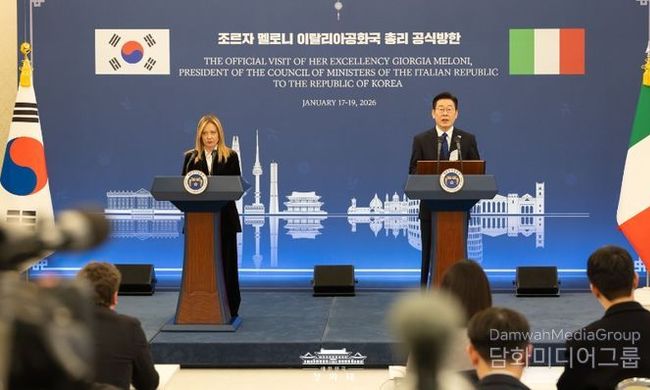 한-이탈리아 정상 공동언론발표 "과학·방산 등 협력 확대…중기 육성·지원도 추진"