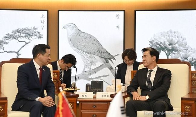 김태흠 충남도지사, 다이빙 주한 중국대사 접견