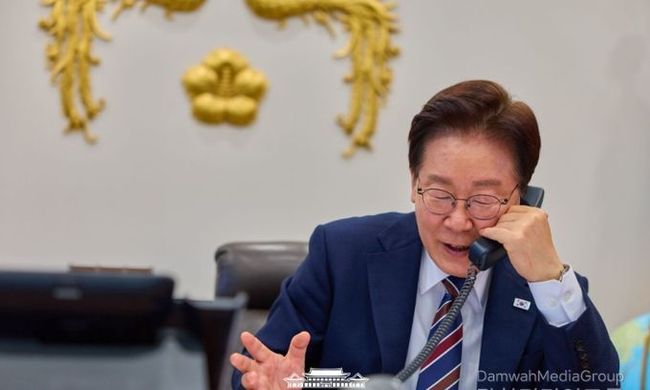 이재명 대통령, 아누틴 태국 총리와 재선출 축하 통화