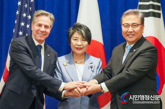 한미일 외교장관 약식 회의