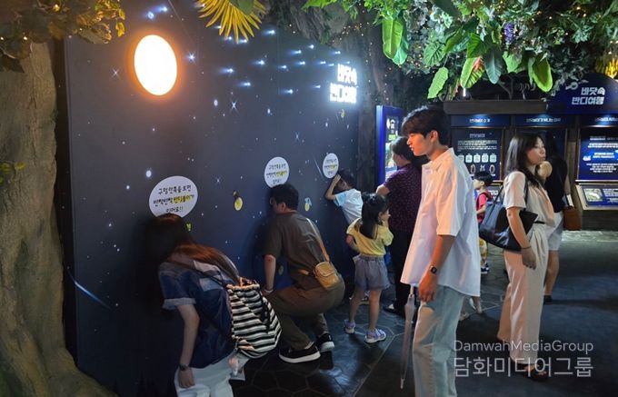 “롯데월드로 간 무주반딧불이” 아쿠아리움, 무주반딧불이 전시 이벤트 성황