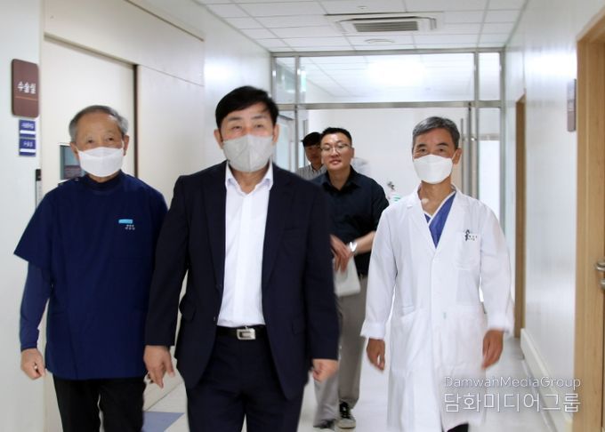 문경복 옹진군수, 추석연휴 대비 응급의료기관 백령병원 방문
