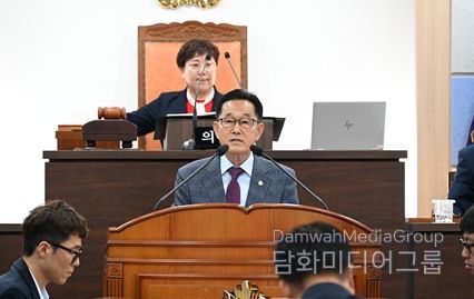 장행복 의원이 6월2일 제285회 제1차 정례회에서 5분 자유발언을 실시하고 있다. 