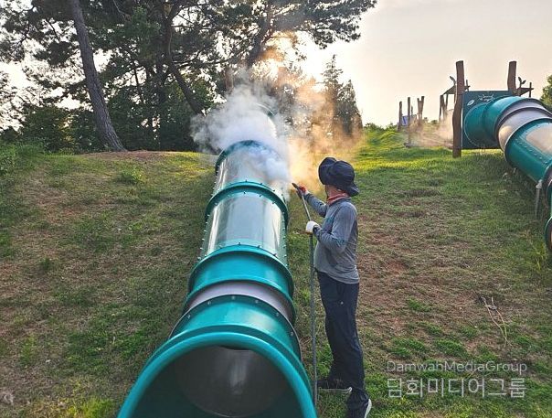 도시공원 내 어린이 놀이시설 61개소 소독 완료