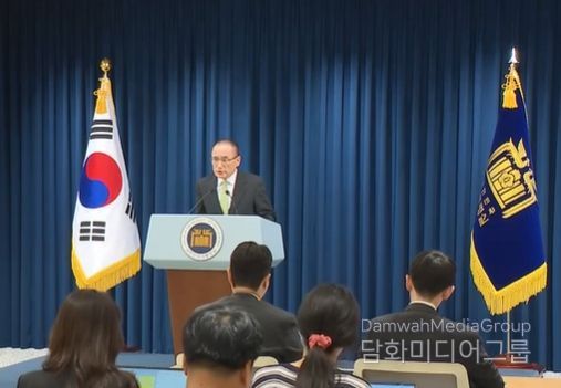 위성락 국가안보실장 15일 오전 브리핑(KTV방송화면 캡춰)