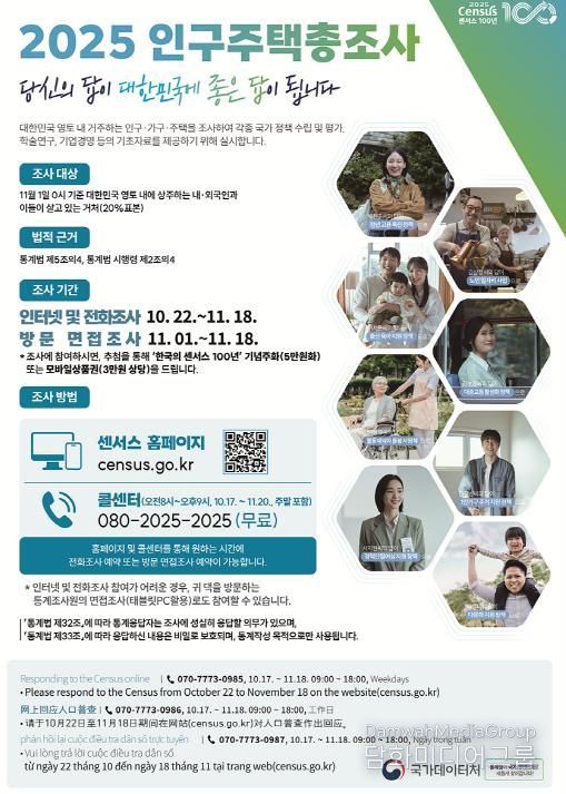 2025년 인구주택총조사 조사 홍보 안내문