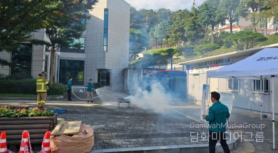 김천시청, 직원 소방 합동훈련 실시