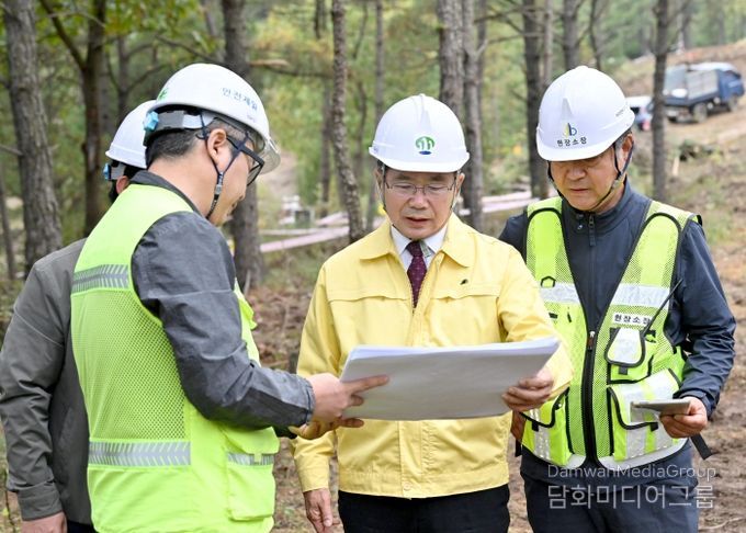 군위군수, 군위군의 랜드마크 “군위군 파크골프장 조성사업” 현장점검