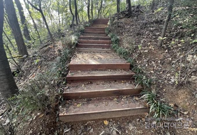 서대문구가 8∼10월 시행한 관내 궁동산 등산로 정비 후 모습