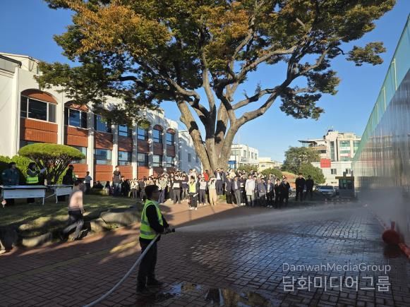 남해군청, 2025년 하반기 합동 소방훈련 실시