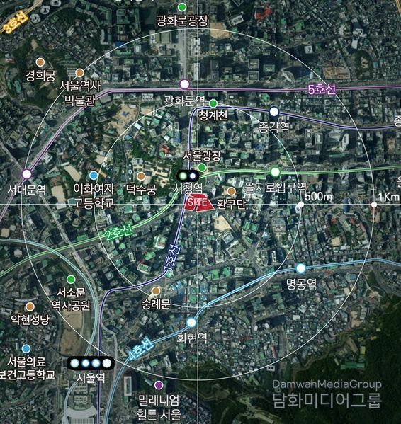 소공 지구단위계획구역 리모델링 사업 대상지 위치도