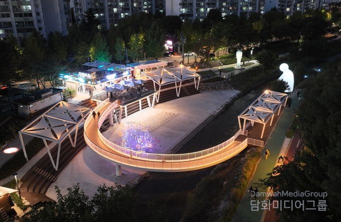 서울시, 수변활력거점 14호 '당현천 당현마루' 개장