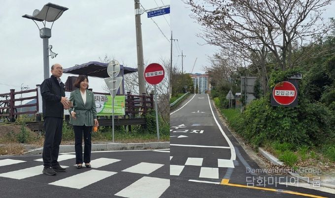 김향숙 의원, 고성읍 파크골프장 앞 회전교차로 교통안전 개선 나서