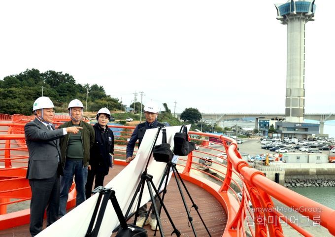칠산타워 주변 관광자원 개발사업 현장 방문”
