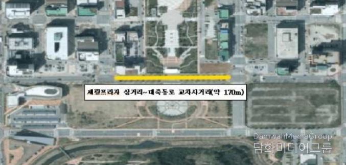 축제 기간 전면 통제 구간