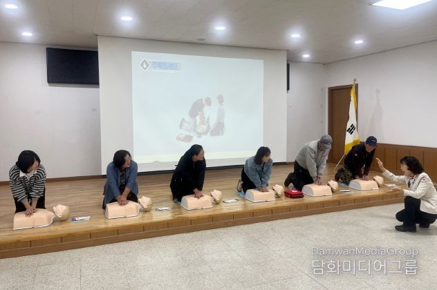 옹진군, 대청면 주민 대상 응급처치 교육 실시