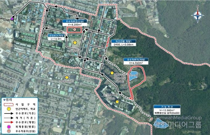 침수 피해 예방 위한 학소지구 우수저류시설 설치 본격화