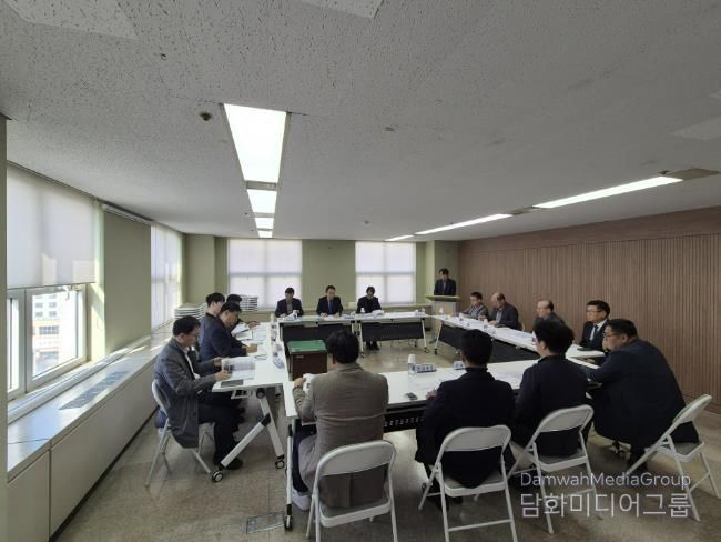 대장·역곡신도시 공사업체와 지역업체 간‘상생 간담회’ 개최 모습