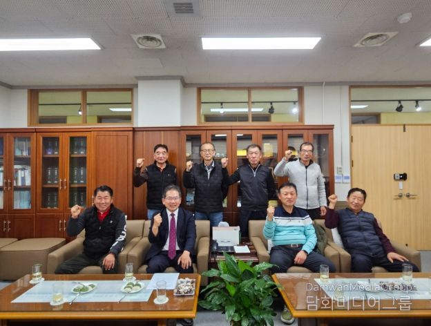 김진열 군수, 상인회 임원들과 간담회