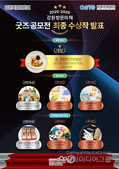 강원 방문의 해 굿즈 공모전 최종 수상작 이미지