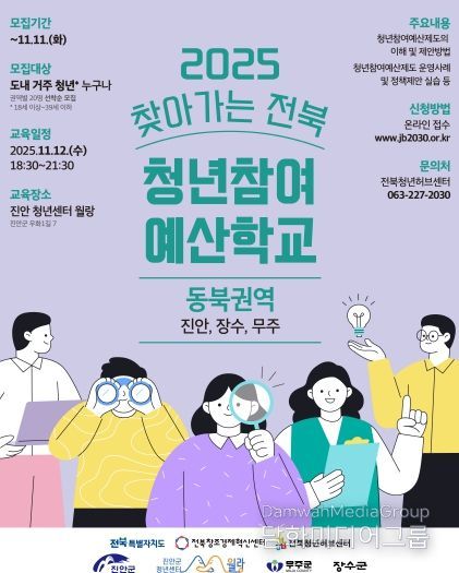 2025 찾아가는 전북 청년참여 예산학교(홍보포스터)