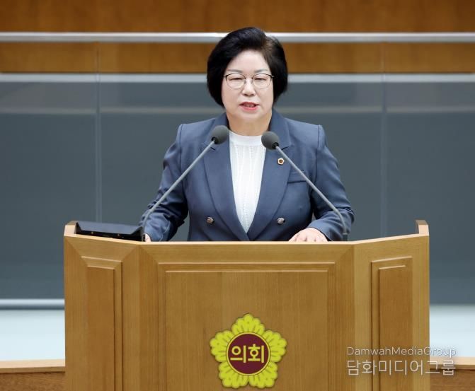 경기도의회 김옥순 의원, ‘사립학교 운영 개선·학교급식 공공성 회복·경기RE100 실효적 추진’ 촉구