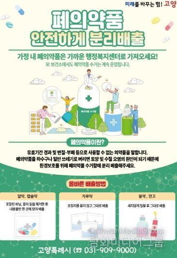 폐의약품 분리배출 안내문