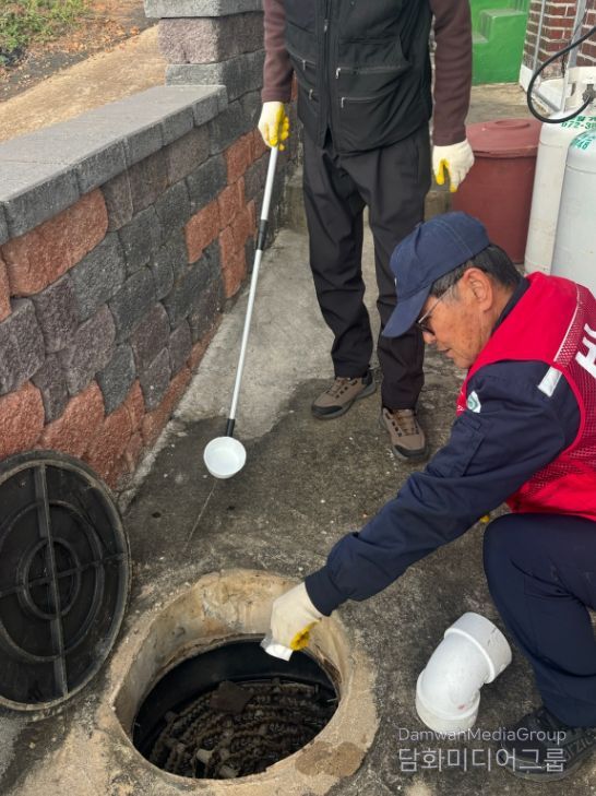 고성군보건소, 동절기 모기 유충 방제 사업